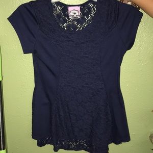 Blue skinny fit top